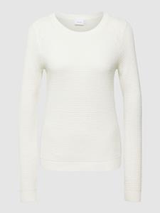 Vila Gebreide pullover met structuurmotief, model 'Vidalo O-Neck'