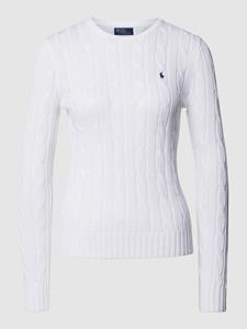 Polo Ralph Lauren Gebreide pullover met labelstitching, model 'JULIANNA'