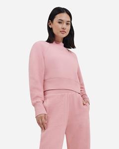 Ugg Tracey-combisweater met ronde hals in Clay Pink  Katoen