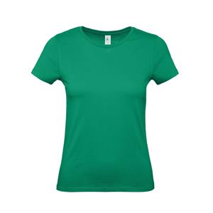 B&C Groen basic t-shirt met ronde hals voor dames