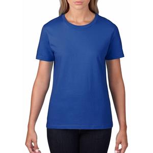 Gildan Basic ronde hals t-shirt blauw voor dames