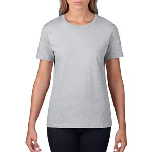 Gildan Basic ronde hals t-shirt grijs voor dames