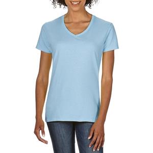 Gildan Basic V-hals t-shirt licht blauw voor dames