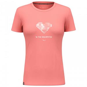 Salewa  Women's Pure Heart Dry T-Shirt - T-shirt, rood