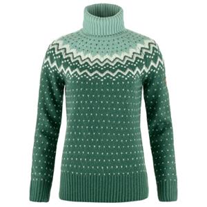Fjällräven  Women's Övik Knit Roller Neck - Wollen trui, groen