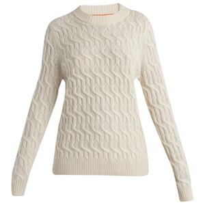 Icebreaker  Women's Cable Knit Crewe Sweater - Merinotrui, beige