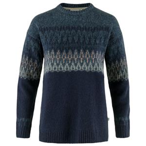 Fjällräven  Women's Övik Path Knit - Wollen trui, blauw
