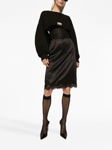 Dolce & Gabbana Trui met logoplakkaat - Zwart