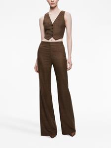 Alice + olivia Deanna houndstooth bootcut trousers - Bruin