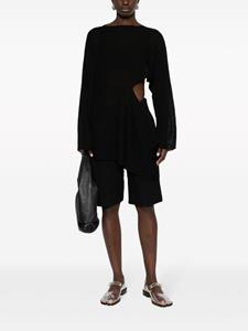 Yohji Yamamoto Asymmetrische trui - Zwart