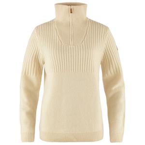 Fjällräven  Women's Övik Half Zip Knit - Wollen trui, beige