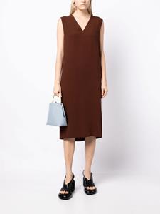Hermès 1990-2000s mouwloze jurk - Bruin