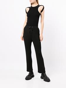 Dion Lee Geribbelde broek - Zwart