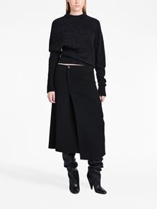 Proenza Schouler asymmetric wool-blend jumper - Zwart