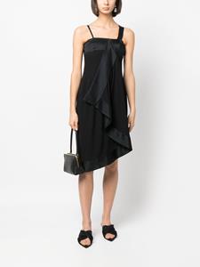 Christian Dior 2000's pre-owned asymmetrische jurk - Zwart