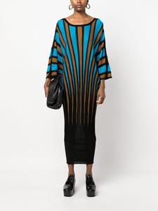 Jean Paul Gaultier Pre-Owned 2000s gebreide jurk - Zwart