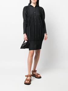 Issey Miyake Pre-Owned 2000s geplooide jurk - Zwart