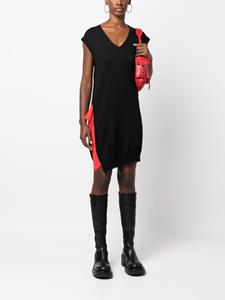 Jean Paul Gaultier Pre-Owned 2000s gebreide jurk met contrasterend vlak - Zwart