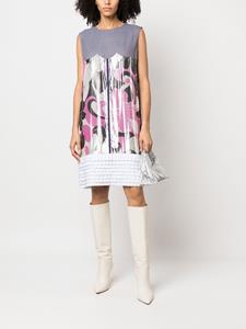 Junya Watanabe Comme des Garçons Pre-Owned 2010s jurk met patchwork - Zilver