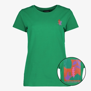 TwoDay dames T-shirt groene met backprint