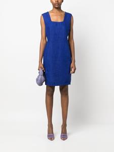 Versace Pre-Owned Linnen jurk - Blauw