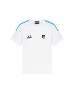 Malelions Sport Men Fielder T-Shirt - White/Turquoise