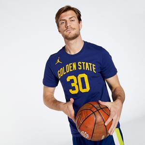Nike S Curry - Blauw - Basketbalshirt Heren