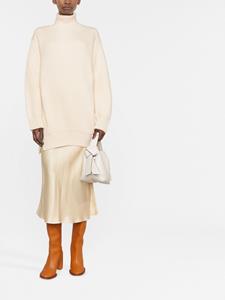 Jil Sander Ribgebreide coltrui - Beige