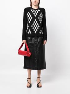 3.1 Phillip Lim Trui met argyle patroon - Zwart