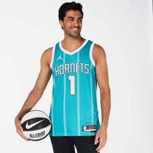 Nike Nba Hornets - Blauw - Basketbalshirt Heren