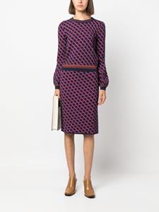 DVF Diane von Furstenberg Trui met jacquard - Blauw