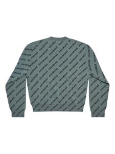 Balenciaga Sweater met logoprint - Grijs