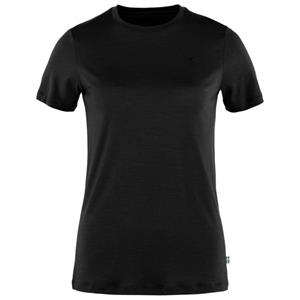 Fjällräven  Women's Abisko Wool S/S - T-shirt, zwart