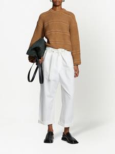 Proenza Schouler White Label Gestreepte trui - Bruin