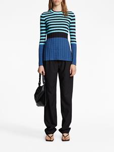 Proenza Schouler White Label Gestreepte trui - Blauw