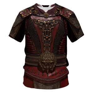 ETST 07 Medieval Armor T-Shirts Knight Armour 3D Printed Streetwear Fashion Oversized T Shirt Cosplay Kids Tees Tops Clothing Men Women