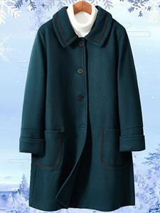 BERRYLOOK Mid-length Over-the-knee Loose Woolen Coat