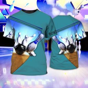 ETST WENDY 005 Bowling T-shirt For Men Summer Short Sleeve O-Neck Sweatshirt 3D Print Street Funny Top Large Unisex Clothing Tee Shirt  Camisa