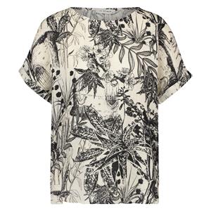 In Shape  top Lotte botanische print zwart