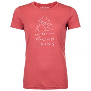Ortovox  Women's 150 Cool Mountain Protector T-Shirt - Merinoshirt, pink