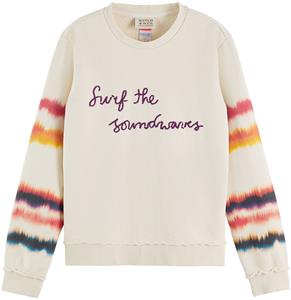 Scotch & Soda 175210 ombre sleeve raw edge sweatshirt