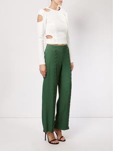 Rosie Assoulin studded wide leg trousers - Groen