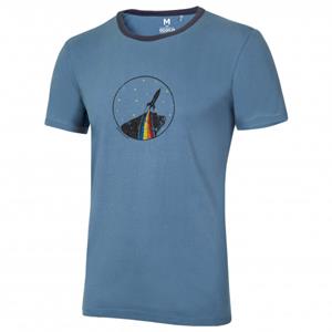 Ocun  Classic T Organic Rainbow Rocket - T-shirt, blauw