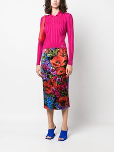 Dolce & Gabbana Poloshirt met logoplakkaat - Roze