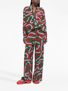 AZ FACTORY Pyjamabroek met print - Rood