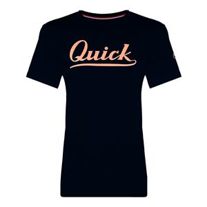 Quick-Q1905 Dames T-shirt Parel | Donkerblauw/Zalmroze