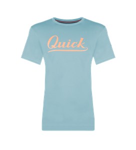 Quick-Q1905 Dames T-shirt Parel | Wolkenblauw/Zalmroze