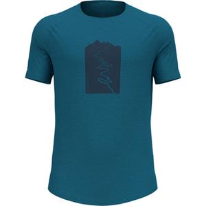 Odlo T-Shirt Nikko T-Shirt mit Trailprint