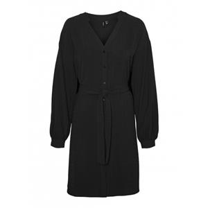 Vero Moda Eye L/s Dress Black ZWART 