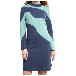 Dedicated  Women's Dress Lo Flowy Blocks - Jurk, blauw